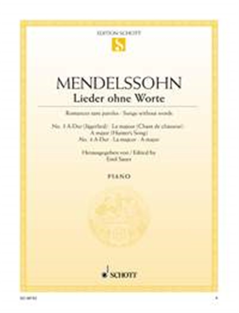 Lieder Ohne Worte 3 & 4 Opus 19